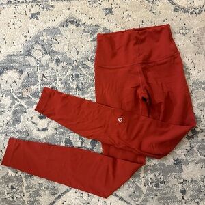 lululemon athletica Red Leggings